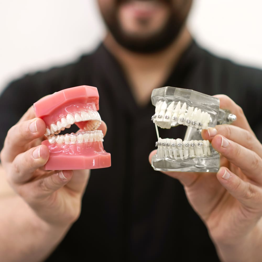 Douglas Orthodontics offers both braces and Invisalign to patients in Meridian and Laurel